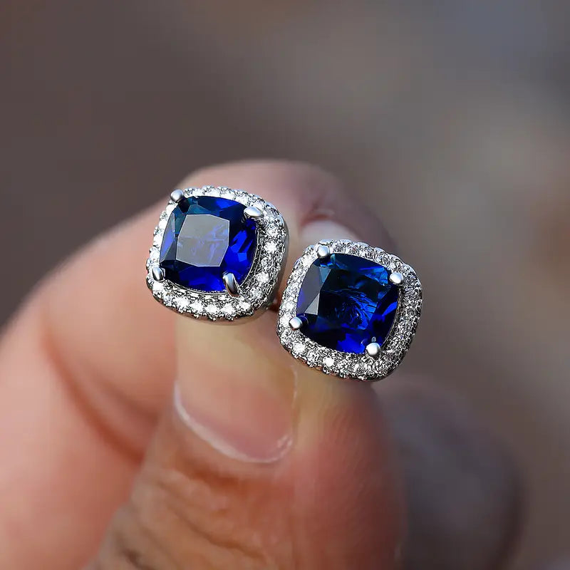 Midnight Sapphire Earrings