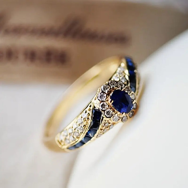 Chic Ocean Gold Ring
