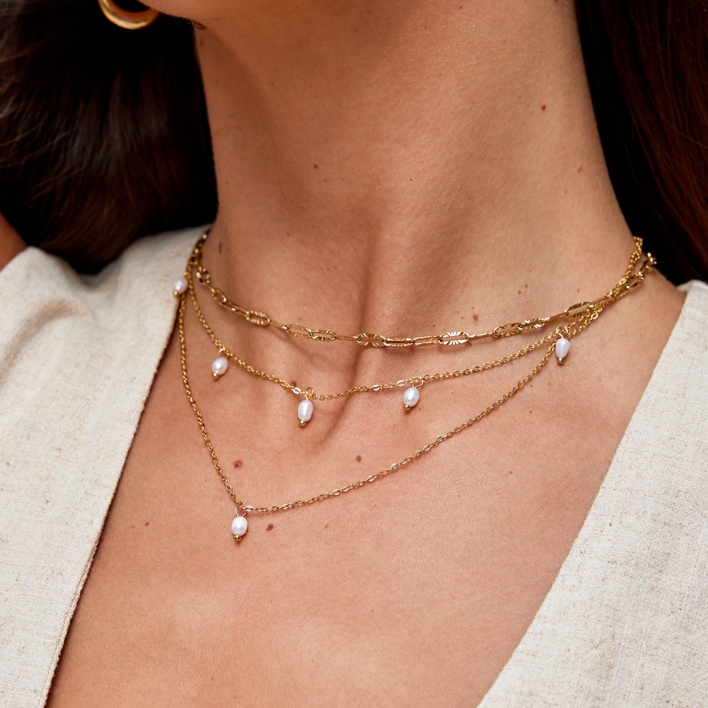Kay Drop Layered Necklace