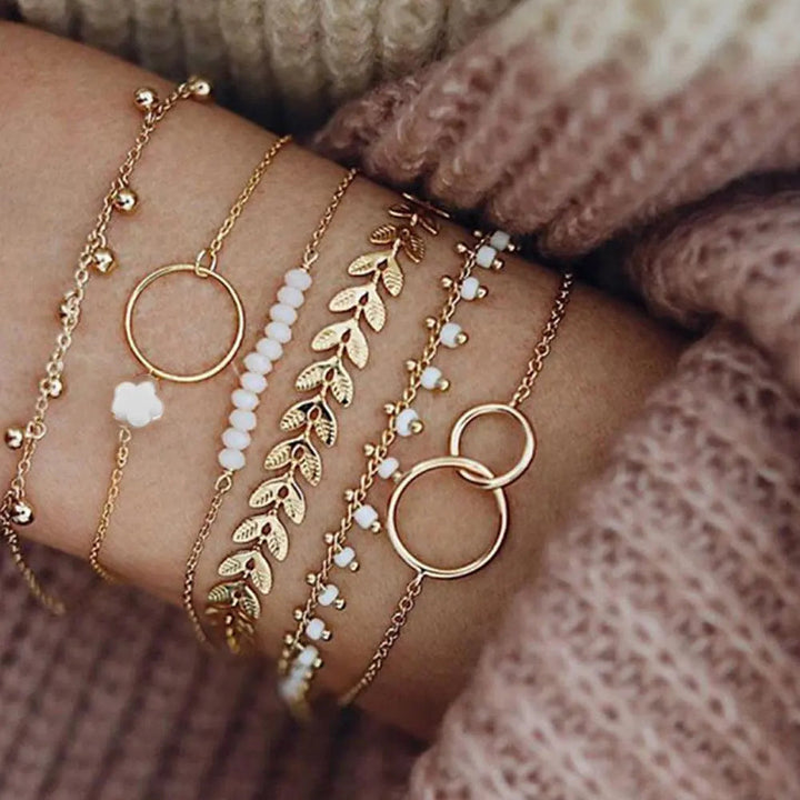 Charming Gold Boho Bracelet Set