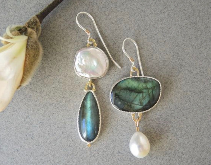 Vintage Stone Earrings