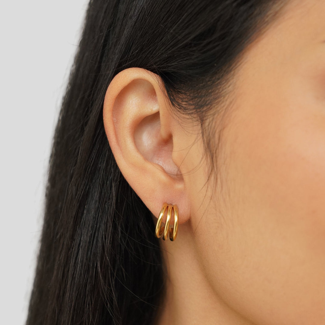 Ana Triple Earrings