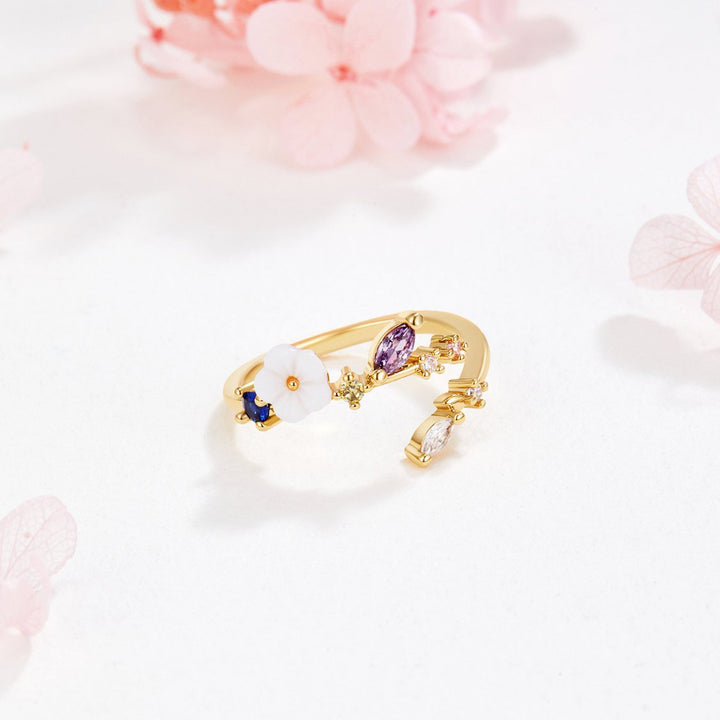Joy - Gold Blossom Rings