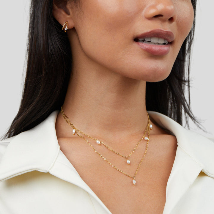 Kay Drop Layered Necklace