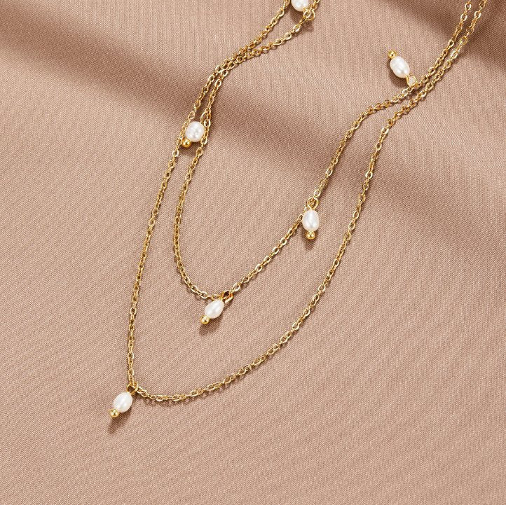 Kay Drop Layered Necklace