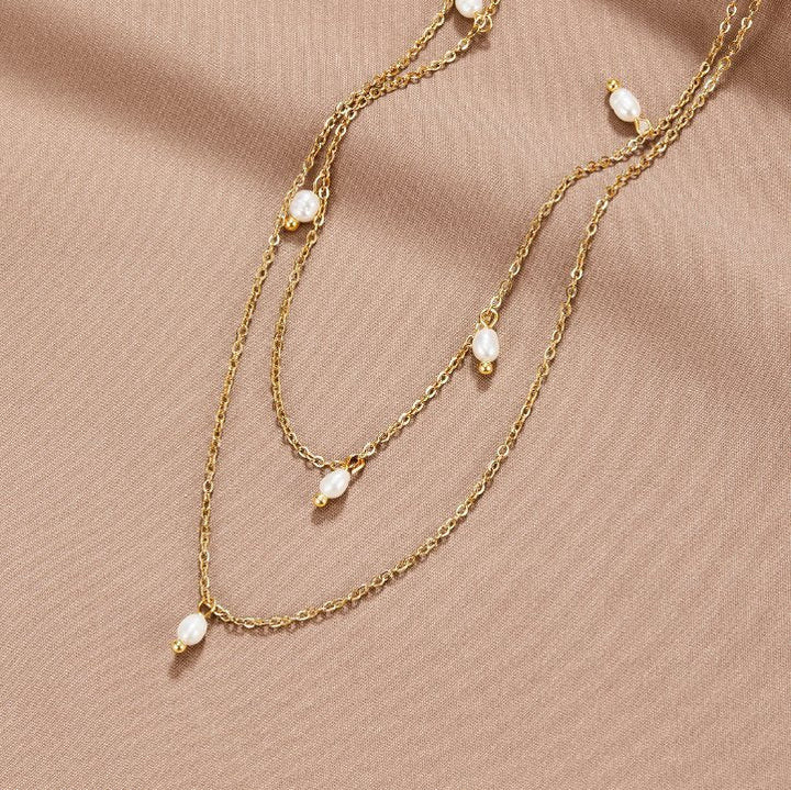 Kay Drop Layered Necklace